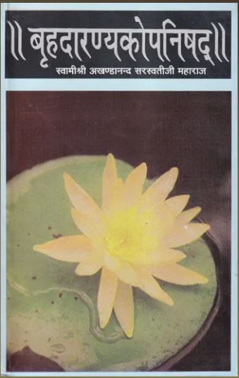 Brihadaranyak Upanishad / बृहदारण्यकोपनिषद्: By Swami Akhandananda Saraswati ( Sat Sahitya Prakashan )