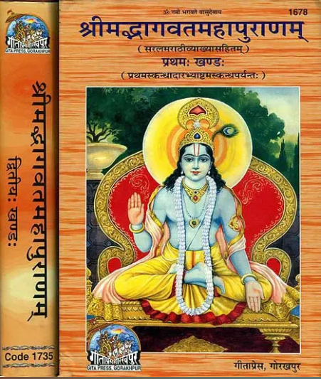 Shrimad Bhagwat / Bagvata Mahapuran ( Set of 2 vol ) Marathi ( Code - 1678 , 1735 ) श्रीमद भागवत महापुराण मराठी By Gita Press , Gorakhpur