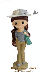 City Girl/Doll Jinny Baby Doll Girl Jeans and Cap Polyresin Showpiece